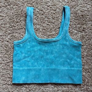 Zenana Square Neck Brami Crop Top S/M